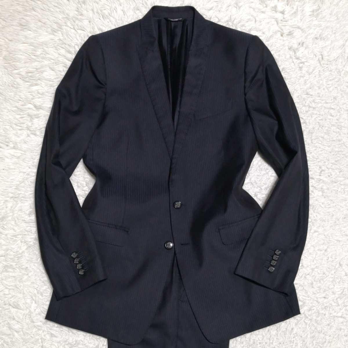 スーツ ドルチェ＆ガッバーナ 極美品□DOLCE&amp;GABBANA 美品DOLCE ドルガバ スーツの通販 バージンウール 黒タグ ドルチェ＆ガッバーナ® DG® | ドルチェ&amp;ガッバーナ エレガント テーラードスーツ SICILIA ドルチェ