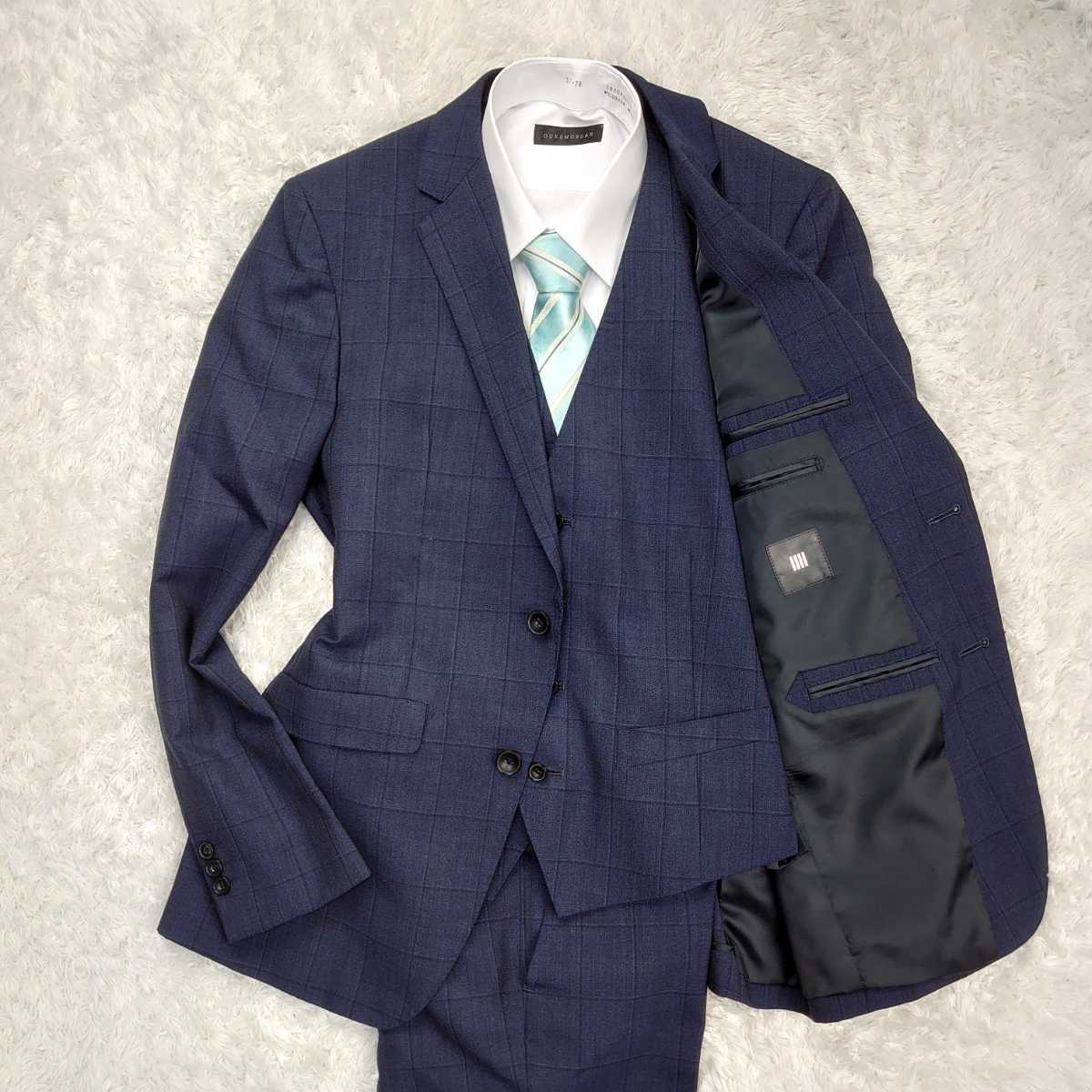 スーツセレクト 圧巻の3ピースセット SUIT SELECT スーツ ネイビー
