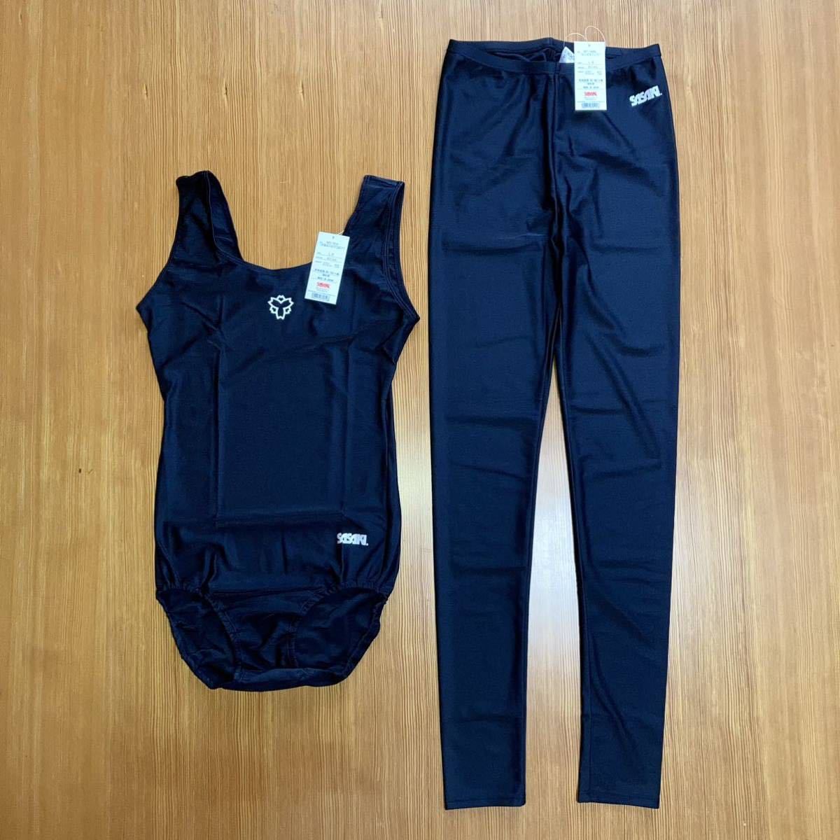 新品】日本体育大学 授業用 体操着 レオタード&スパッツ レディースL3
