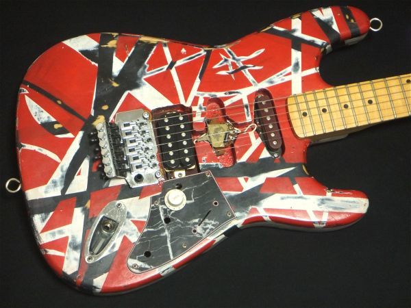 メイプル指板 ストラト フランケン風カスタム Floyd Rose STタイプ