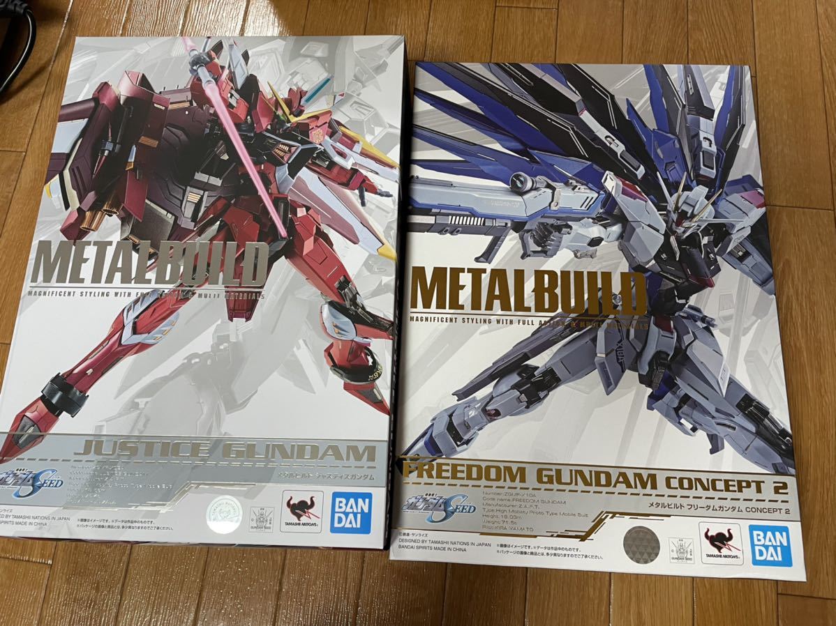 未開封新品METALBUILD フリーダムガンダム　ジャスティスガンダム BUILD METAL 未開封 新品未開封品L フリーダム&amp;ジャスティスガンダム公式通販 フリーダムガンダムcon2