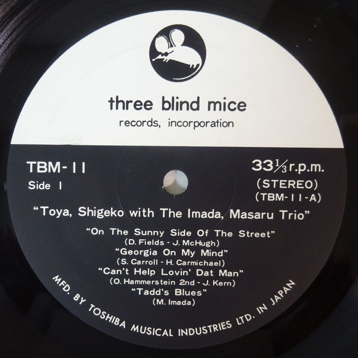 13065078;【和ジャズ/THREE BLIND MICE/帯付/冊子/美盤】戸谷重子, 今田勝 Toya, Shigeko With The Imada, Masaru Trio / S.T._3