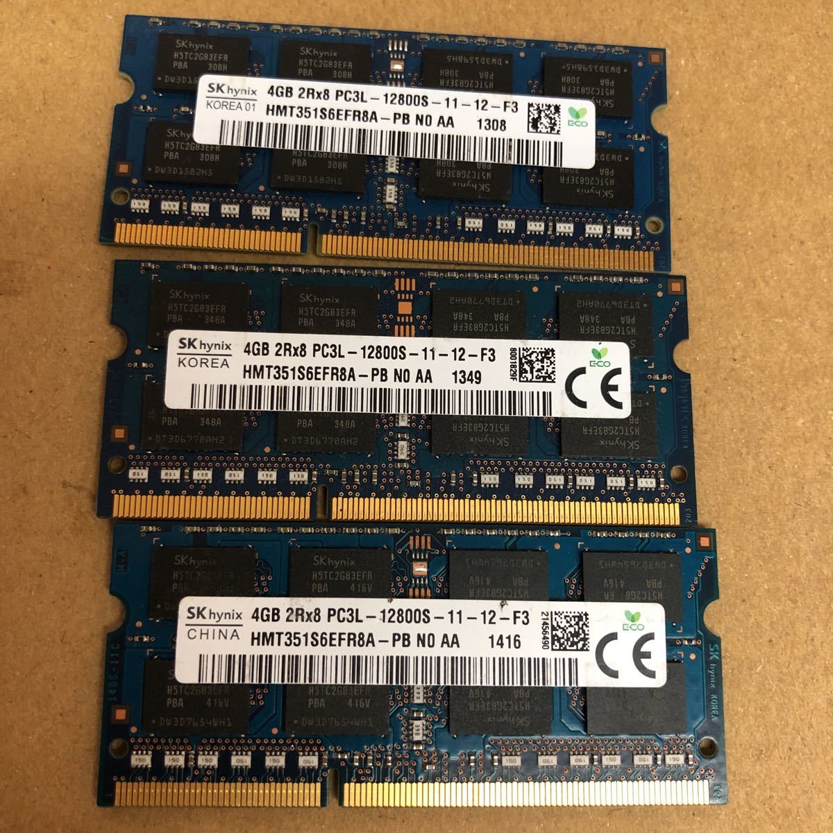 4GB Hynix Memory DDR3 PC3L-12800S SK Laptop 1600MHz 2Rx8 RAM SODIMM hynix | SO-DIMM - 2枚セット｜Yahoo
