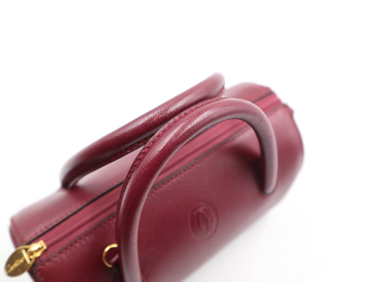 ブランド別 Cartier カルティエ マストライン ボストンバッグ ボルドー