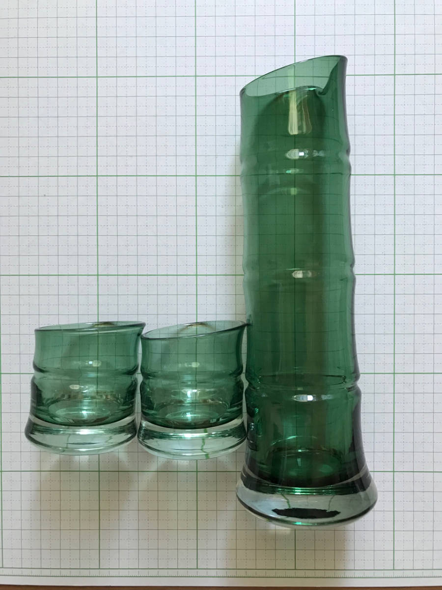 低価，100%新品 宅急便 廣田硝子 8681-GR バンブーシリーズ 青竹酒器三点揃 徳利１個＆ぐいのみ２個 箱入り(食器)｜売買されたオークション情報、yahooの商品情報をアーカイブ公開 - オークファン その他