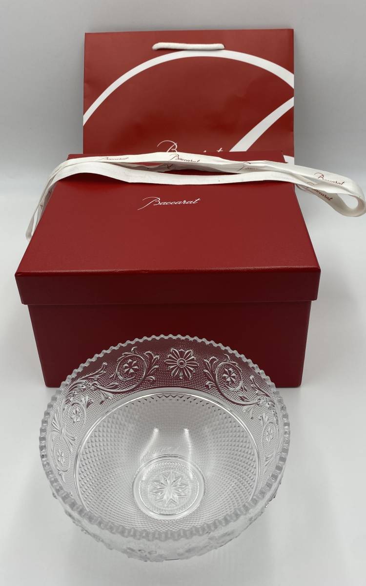 【爆買い，豊富な】 N861 保管品 Baccarat/バカラ アラベスク ボウル 約16.5㎝ ガラスボウル 食器 サラダ フルーツポンチなどに 箱袋付(バカラ)｜売買されたオークション情報、yahooの商品情報をアーカイブ公開 - オー バカラ
