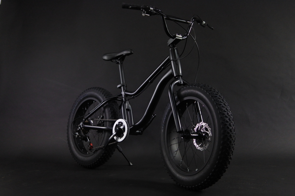 赤字超特価，新品 〇新車 ファットバイク極太タイヤ CALLEマットブラック20インチ&times;4.0 ディスクブレーキ搭載 アルミフレーム ロゴ無し(ビーチクルーザー)｜売買されたオークション情報、yahooの商品情報を ビーチクルーザー