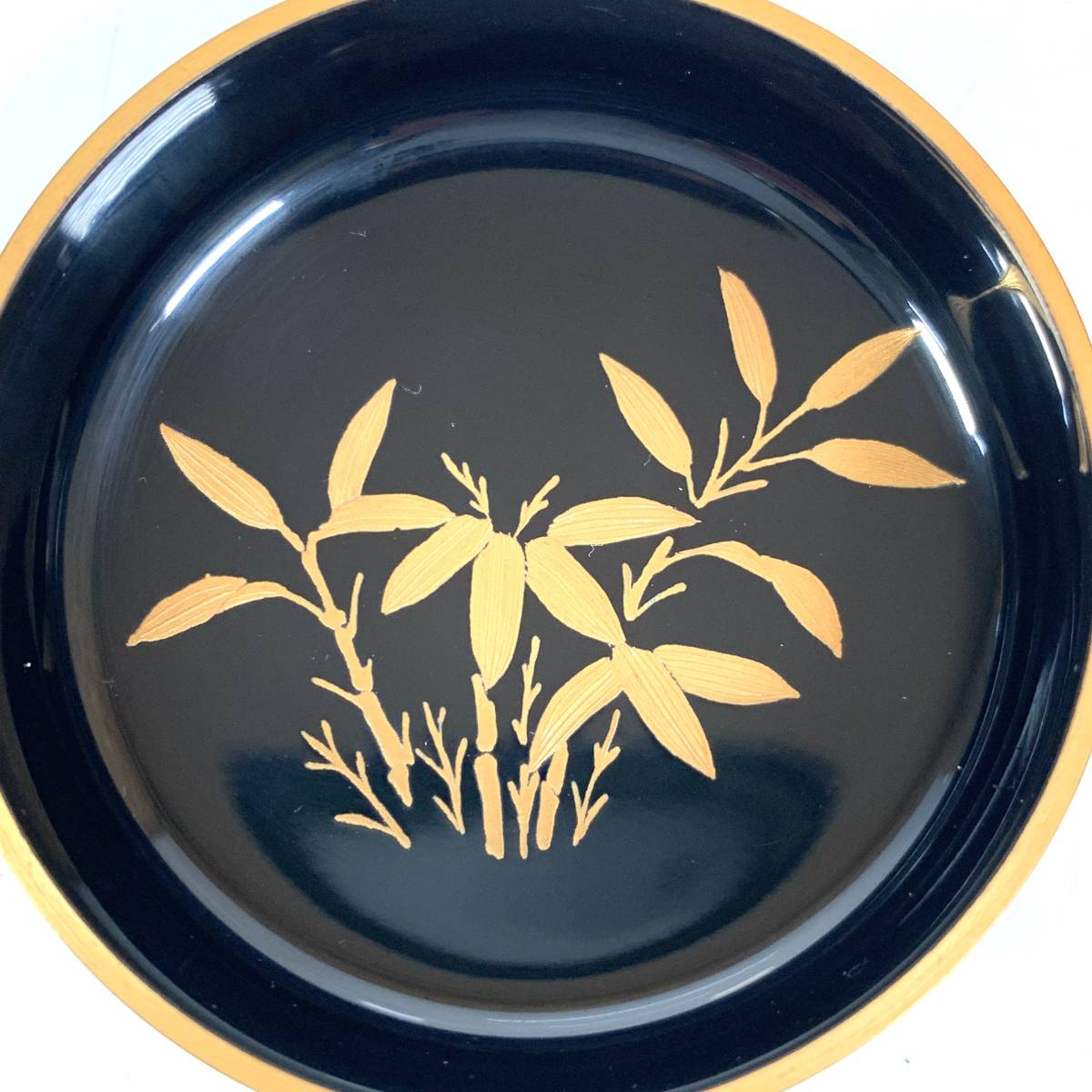 茶道具 共箱 棗 公式通販 M695 『蒔絵師 筑城筑良作』『唐草蒔絵