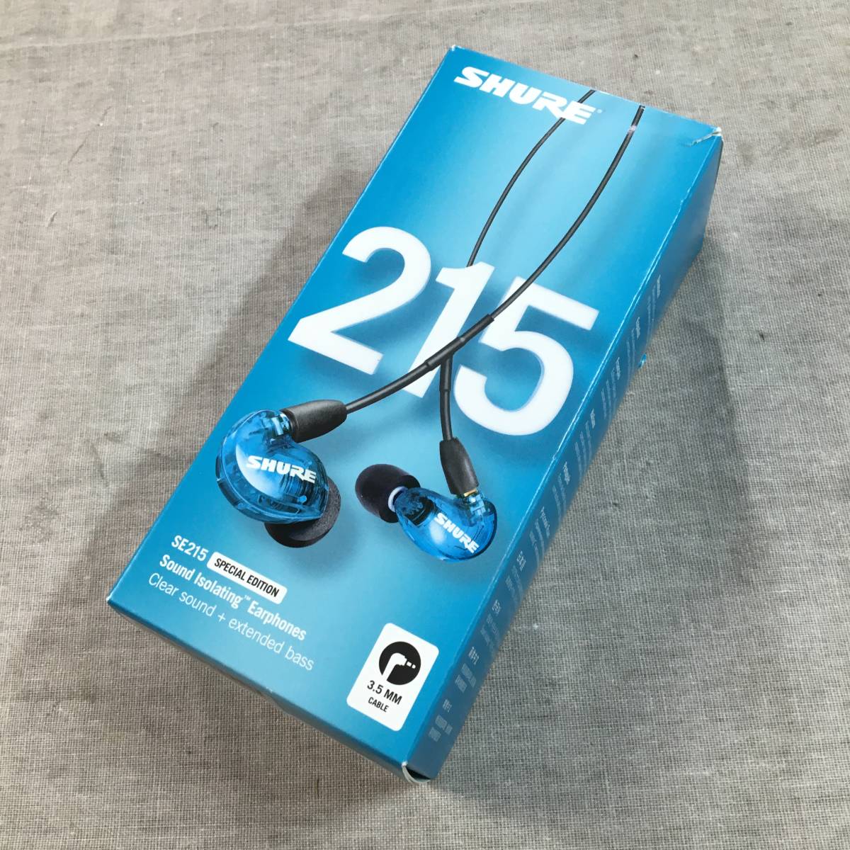 SHURE SE215 シュア ブルー Special Edition トランスルーセントブルー