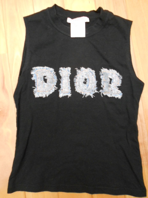 DIOR ロゴタンクトップ　ビスチェノースリーブ Dior Christian タンクトップ ノースリーブ クリスチャンディオール