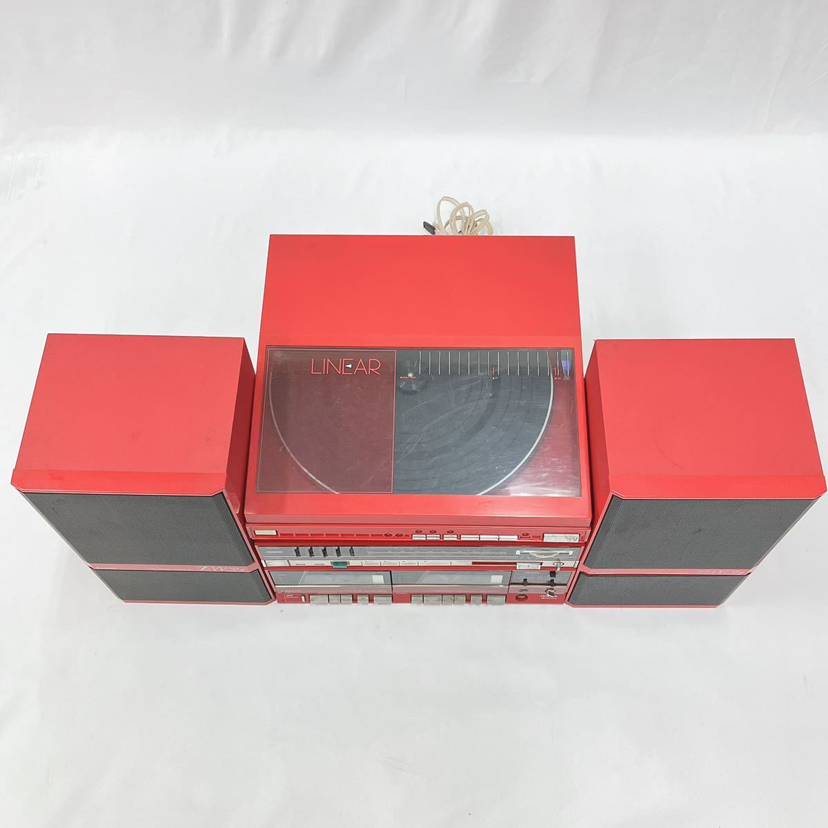Sony CDP-33 赤色 コンポセット Sanyo W07 昭和レトロ Yahoo