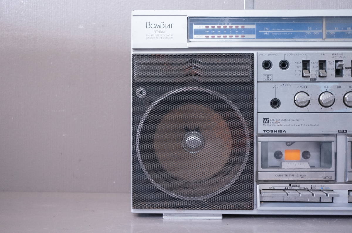 TOSHIBA 東芝 BOMBEAT RT-S83 ダブルラジカセ ラジオ FM/AM ステレオ