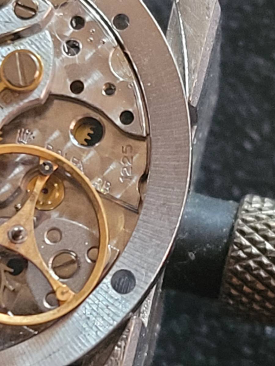 Ｚ*Ｔ様 ROLEX ムーブメント 文字盤セット　部品取り　ジャンク ROLEX 純正ムーブメント cal. 1225 手巻きモデル Ref.6694 ジャンク
