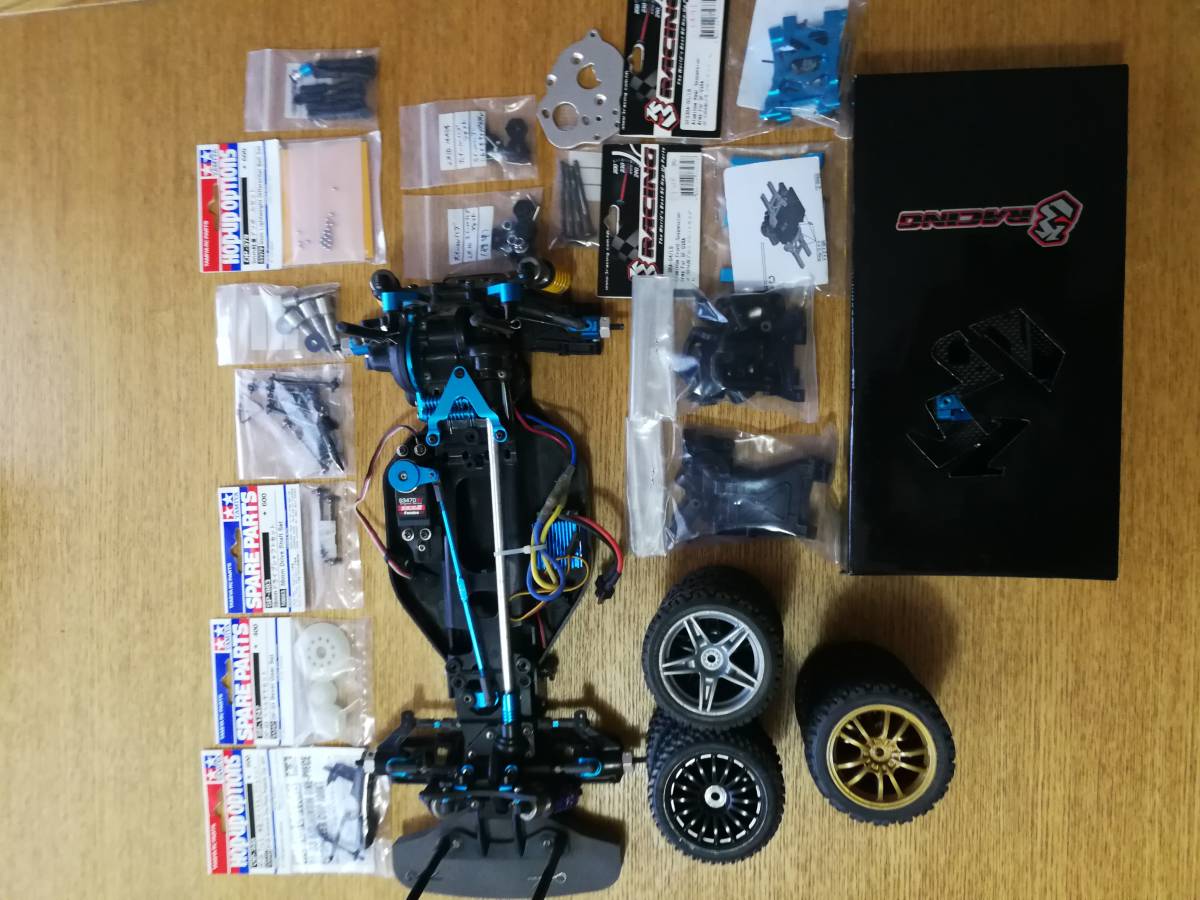 TAMIYA DF-03 カーボンシャーシ オプションパーツセットジャンク