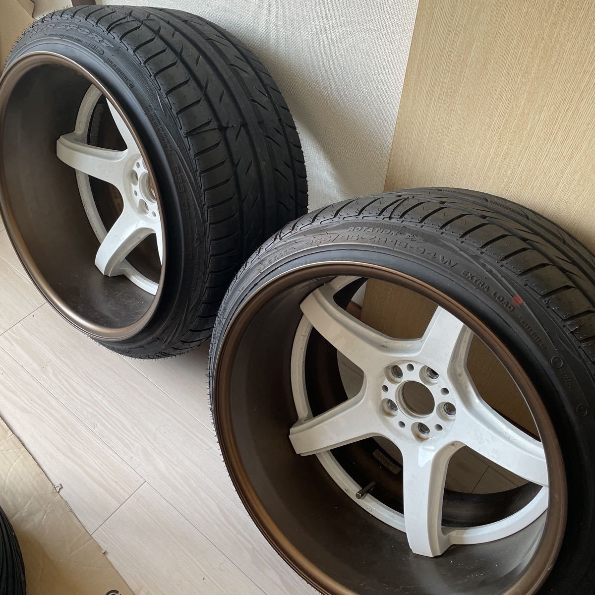 PCD 100 5穴 深リム スポークホイール 18インチ 86 BRZ シャコタン 