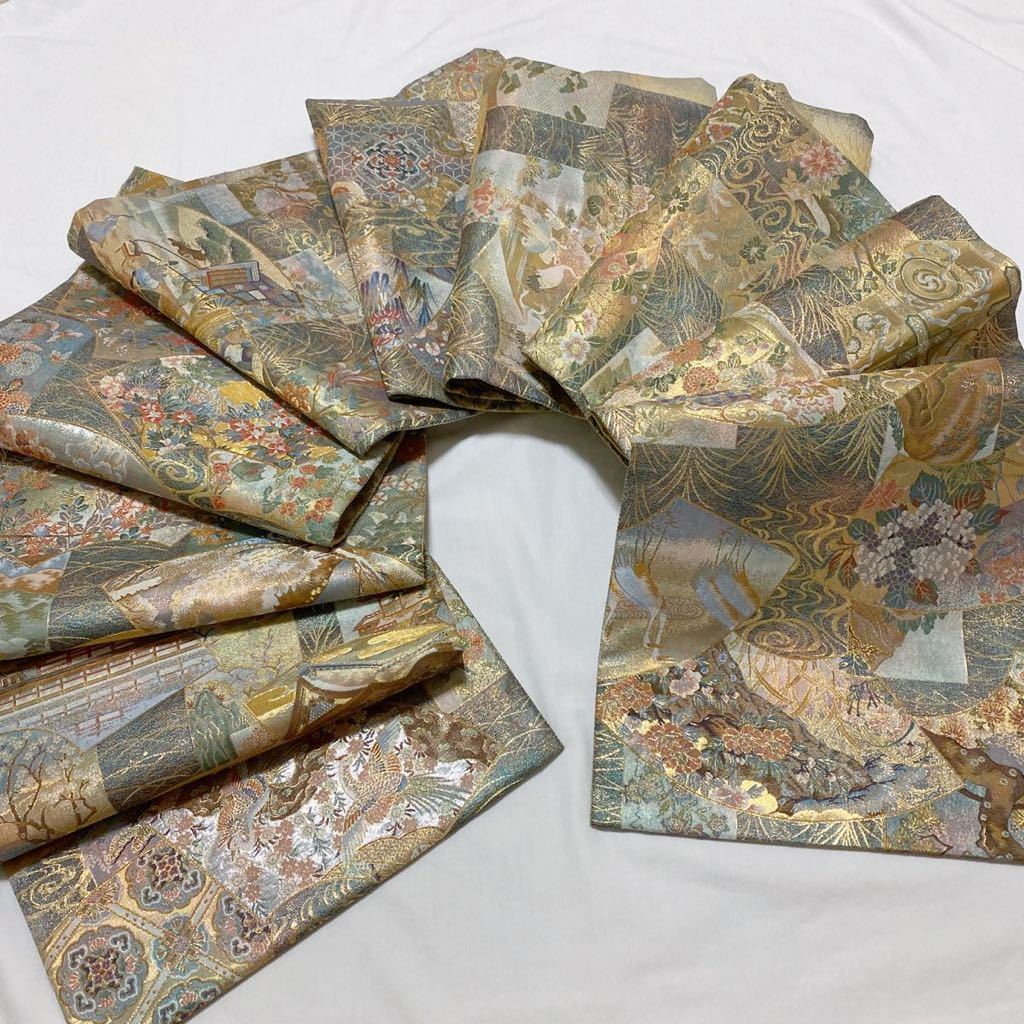 H*o様 西陣あさぎ　帯(伝承国宝図、プラチナ本金箔) 西陣あさぎ 帯(伝承国宝図、プラチナ本金箔) 【公式通販】