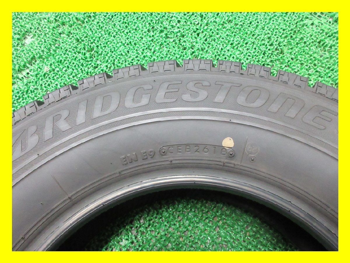 C628【送料無料】165/80R13 ほぼ新品溝 ♪ ブリヂストン スタッドレス VRX 18年製 2本 激安 プロボックス サクシード ファミリア パルサー