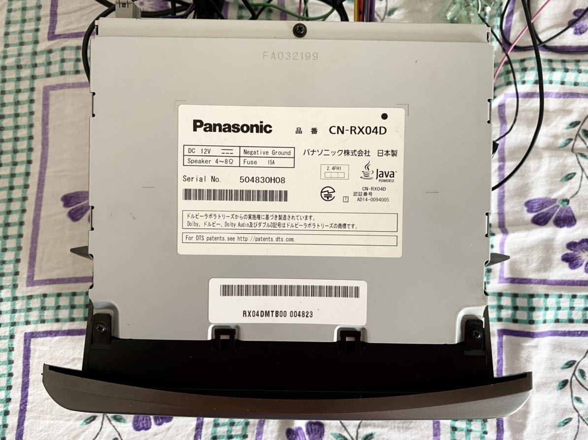 パナソニック CN-RX04D Bluetooth対応 地図データ2017年