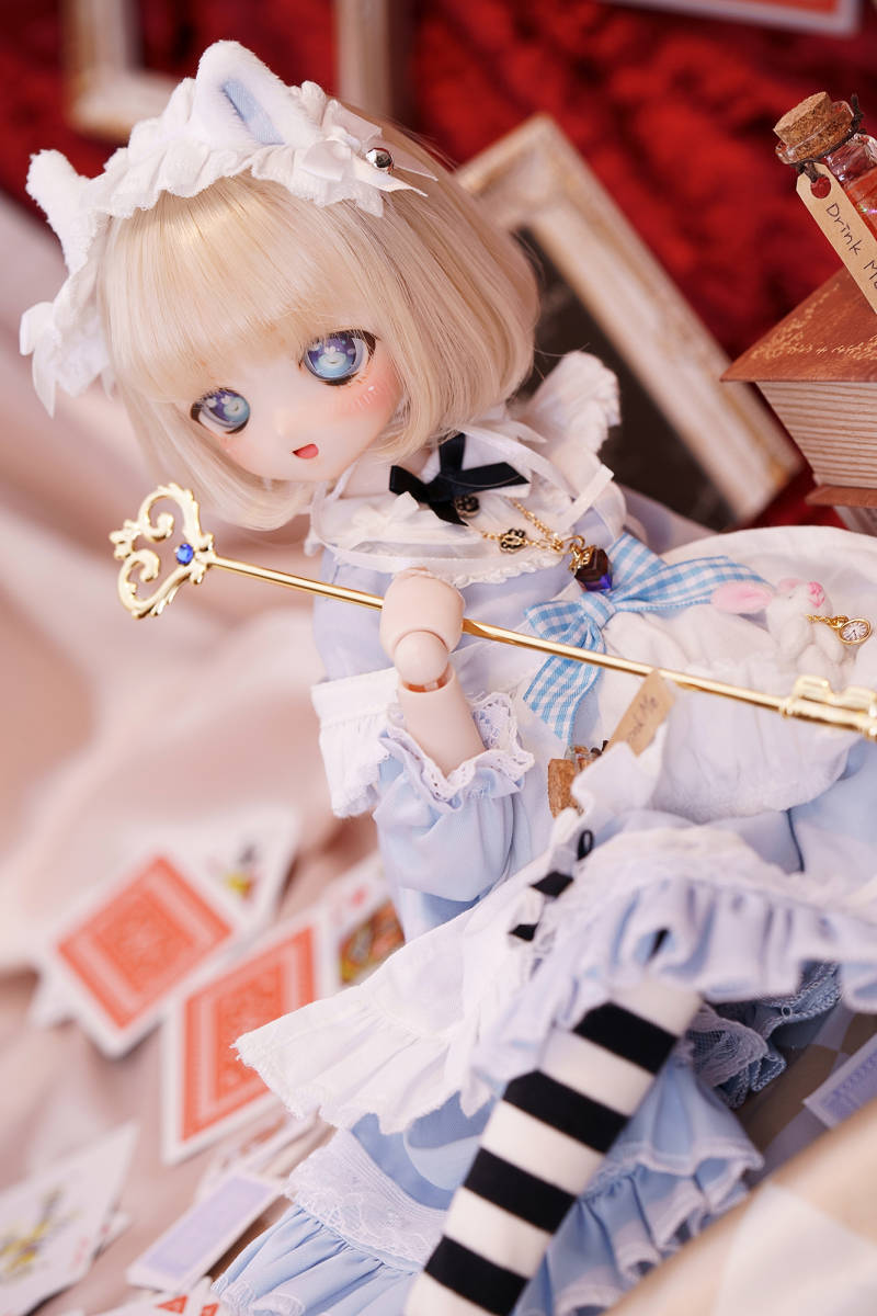 カスタムヘッド セミホワイト肌 DDH-01 DDヘッド用ウィッグセット 難