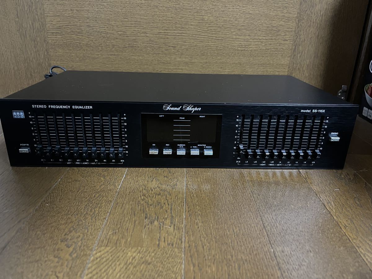 D-1 オーディオ機器 グラフィックイコライザー グADC SS-10 ADC model SS-115X グラフィックイコライザー 動作確認！ SS-115X