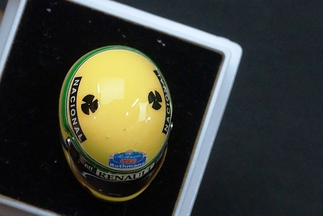 J.F.CREATIONS JFクリエーション 1/12 ミニヘルメット A.SENNA 