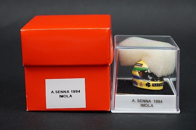J.F.CREATIONS JFクリエーション 1/12 ミニヘルメット A.SENNA 