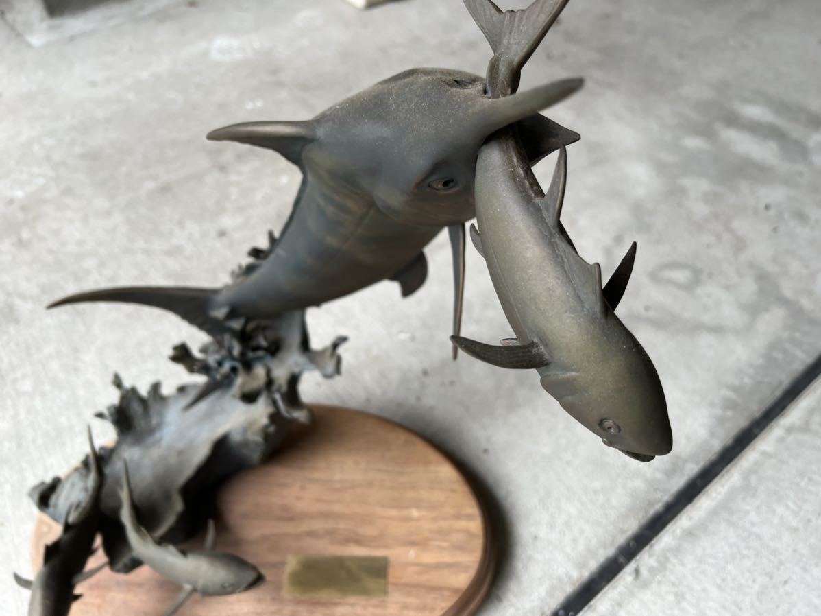 カジキ ブロンズ像 高さ60cm：カジキ【ブロンズ像】 インテリア 彫刻 銅像 オブジュ 