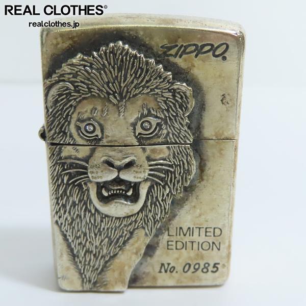 ZIPPO/ジッポー LIMITED EDITION ライオン メタル貼り 95年製 /LPL 