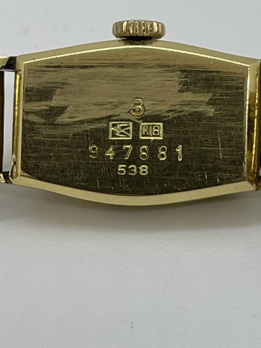 SEIKO K18 18金 SOLAR 19JEWELS 9266】 SEIKO セイコー SOLAR 19石 K18 金 時計 腕時計 レディース