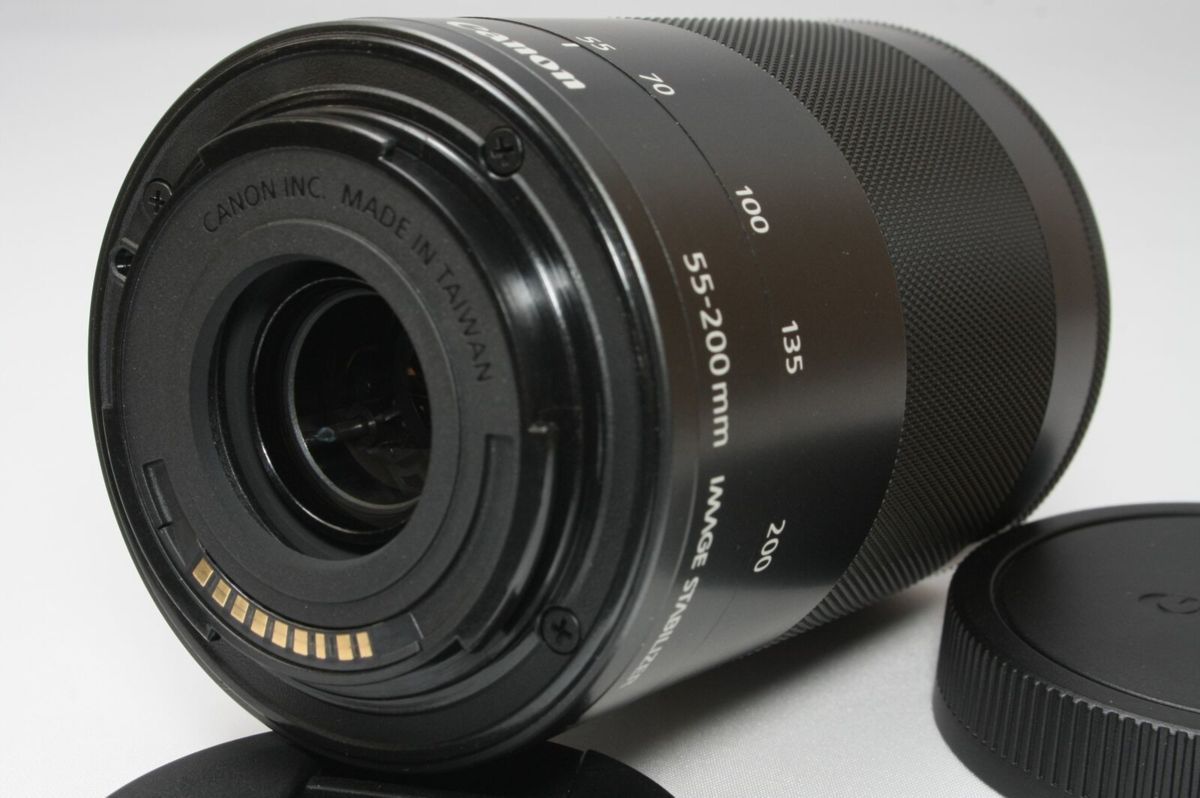 ☆極上品☆Canon キヤノン EF-M 55-200mm IS STM レンズ グラファイト 