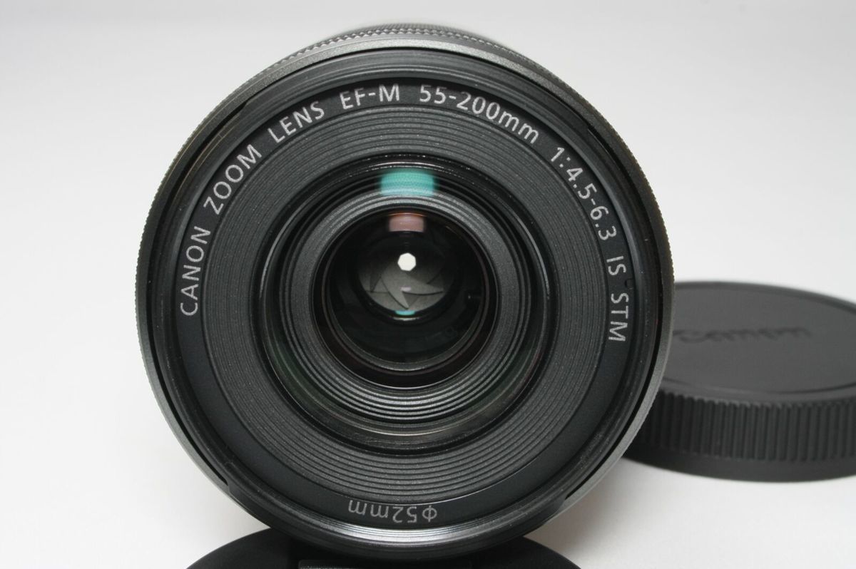 ☆極上品☆Canon キヤノン EF-M 55-200mm IS STM レンズ グラファイト 