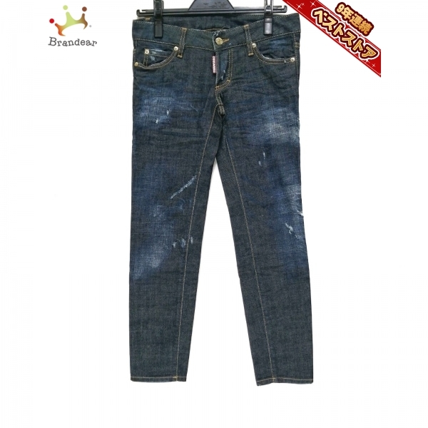 ディースクエアード DSQUARED2 ジーンズ サイズ36 S - ネイビー 