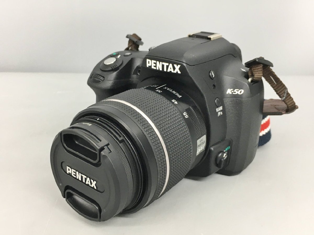 デジタル一眼レフカメラ K-50 ペンタックス PENTAX 1:3.5-5.6 18-55mm AL WR フィルター ストラップ 収納ケース付き 2208LS033