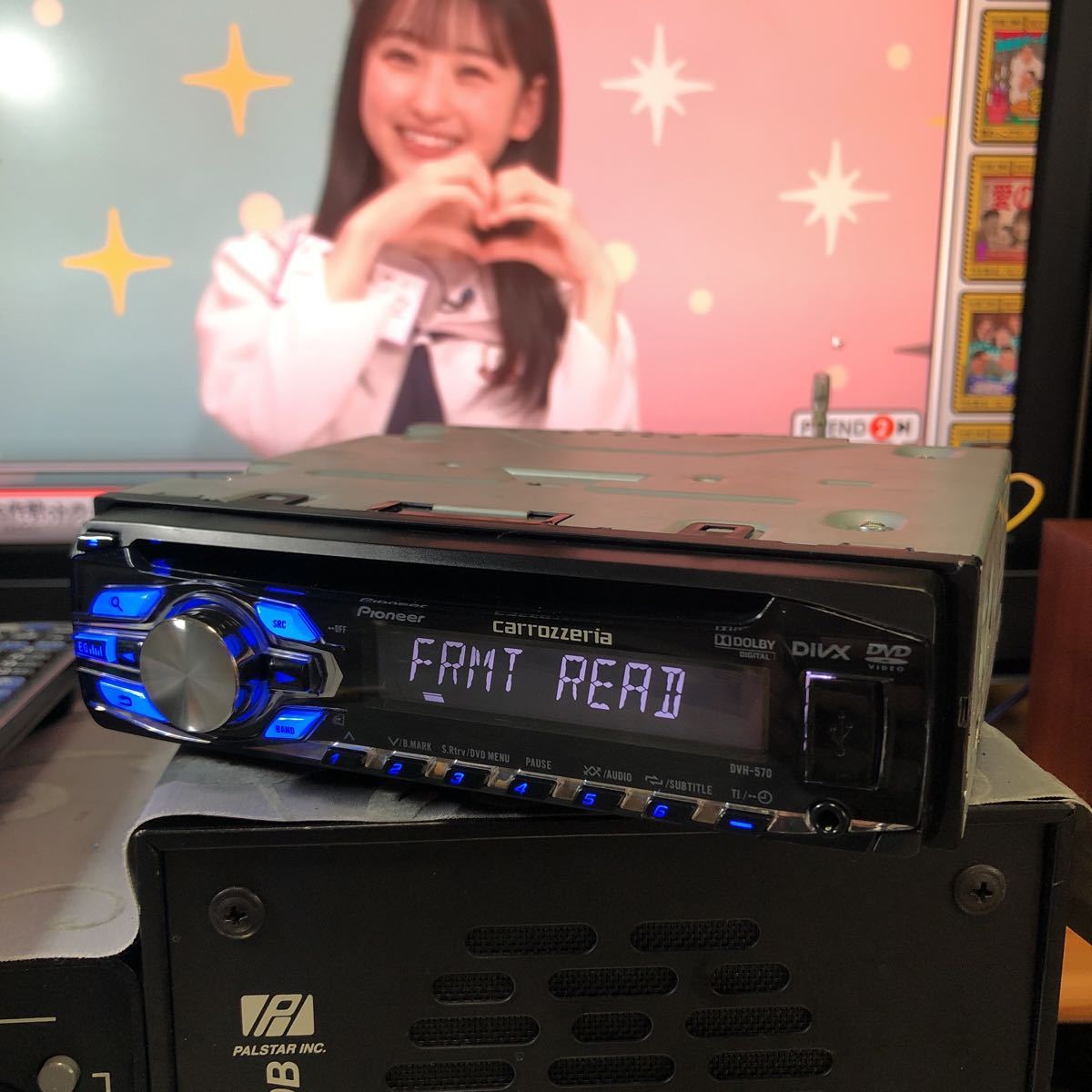 カロッツェリア DVH 570 Carrozzeria DVH-570 完動品 リモコン付 DVD 