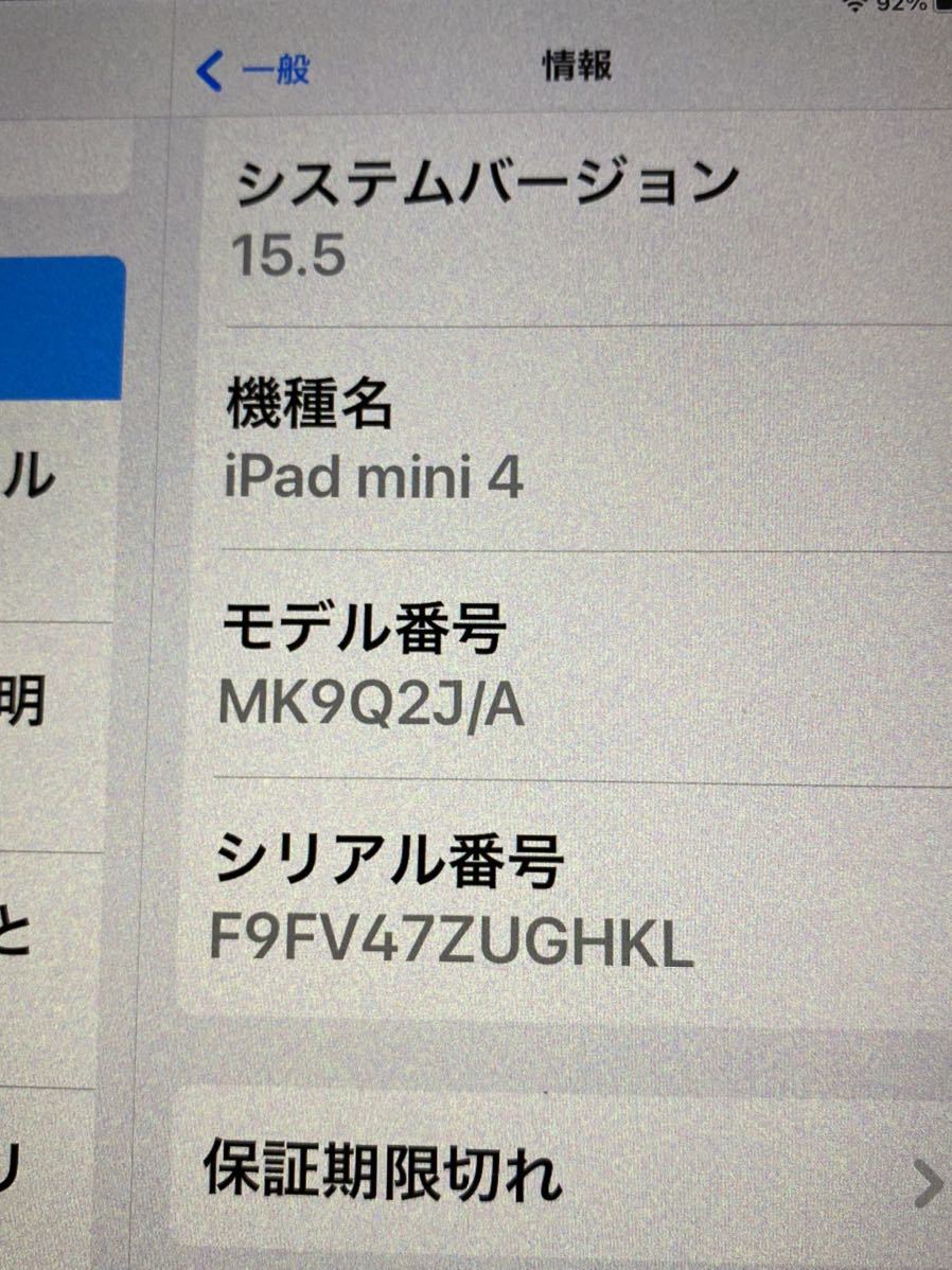 iPad mini 4 128G Wi-Fi使用 動作品　訳ありジャンク_3