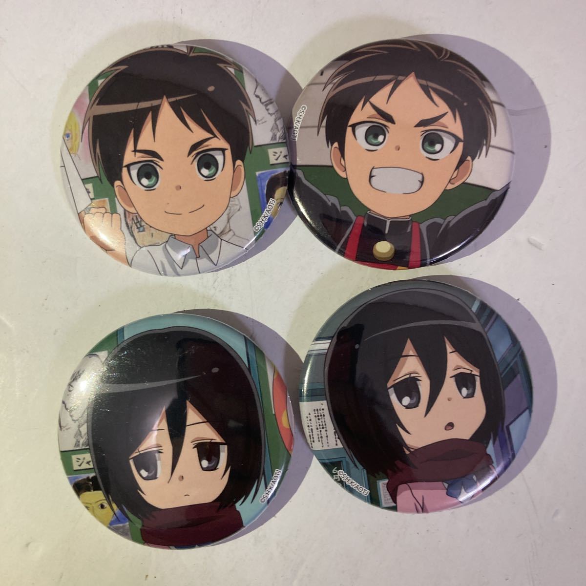 美品】進撃！巨人中学校 缶バッチ 20種セット(コミック、アニメグッズ 