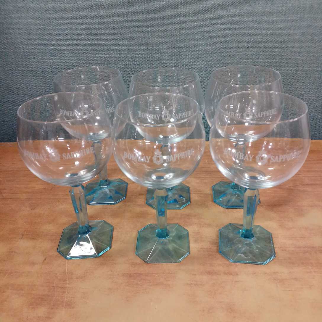 BOMBAY SAPPHIRE ボンベイサファイア バルーングラス グラス カクテルグラス 6点セット ジン 非売品 高さ20.8cm&times;幅9cm 長期保管(カクテルグラス)｜売買されたオークション情報、yahooの商品情報 カクテルグラス