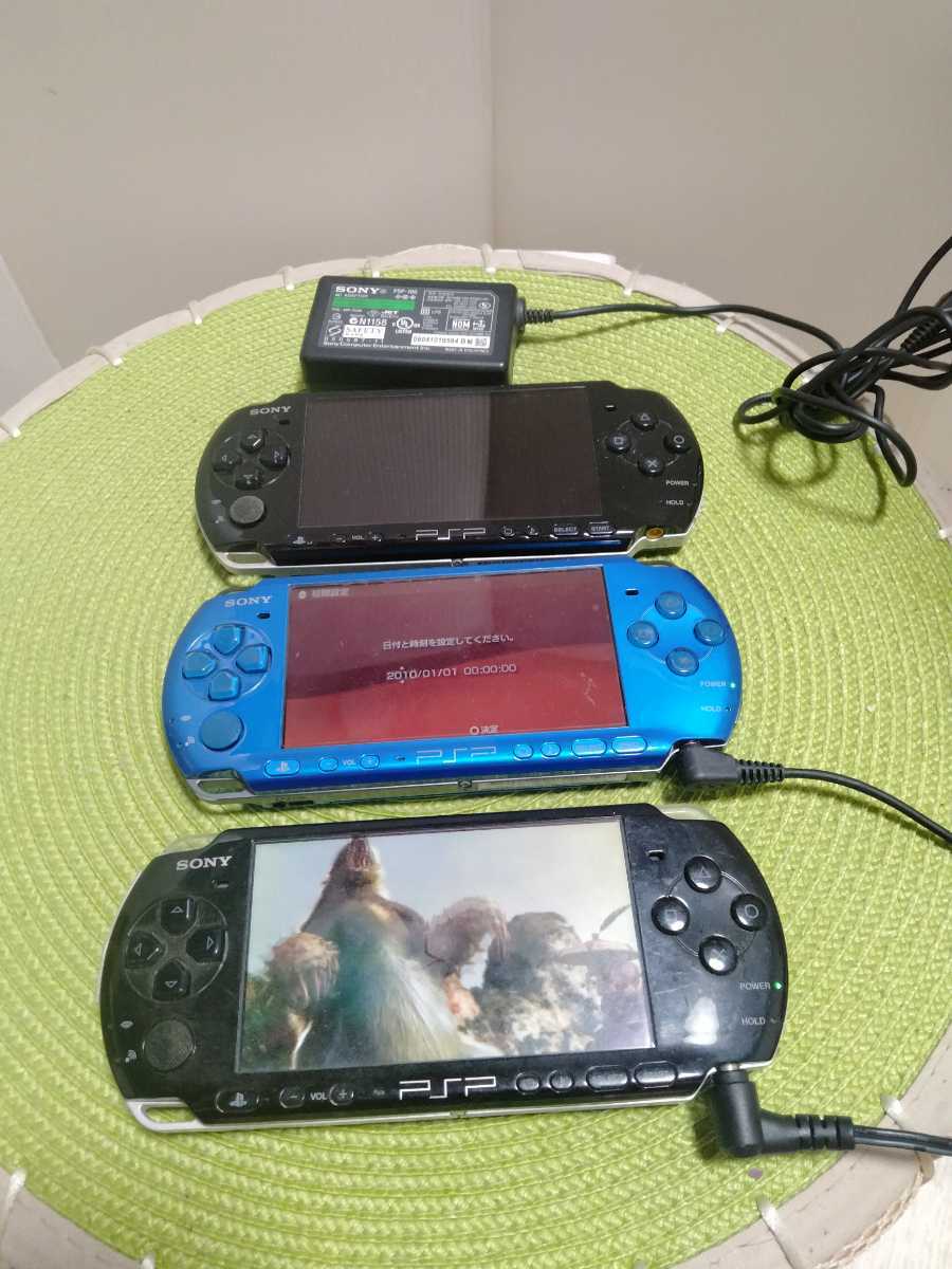SONY PSP-3000 3台PSP本体 SONY 3台セット PSP 訳あり PSP3000 2