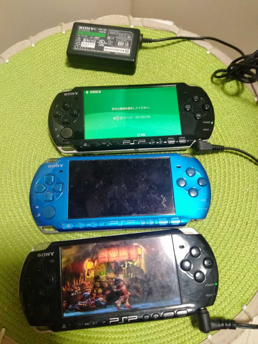 SONY PSP-3000 3台PSP本体 SONY 3台セット PSP 訳あり PSP3000 2