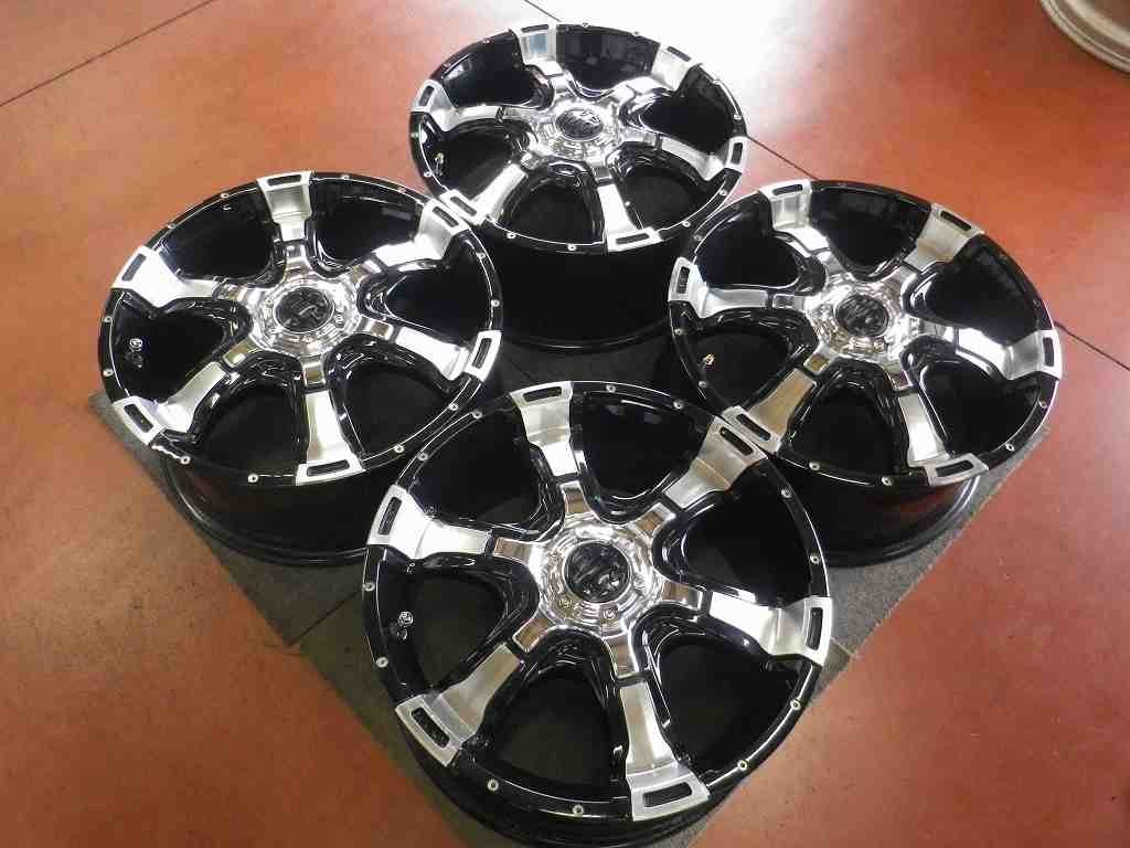 R407W127♪ホイールのみ4本販売♪クリムソン マーテルギア MG ヴァンパイア♪18x8J PCD150 5H +47 ハブ110♪ランクル 100