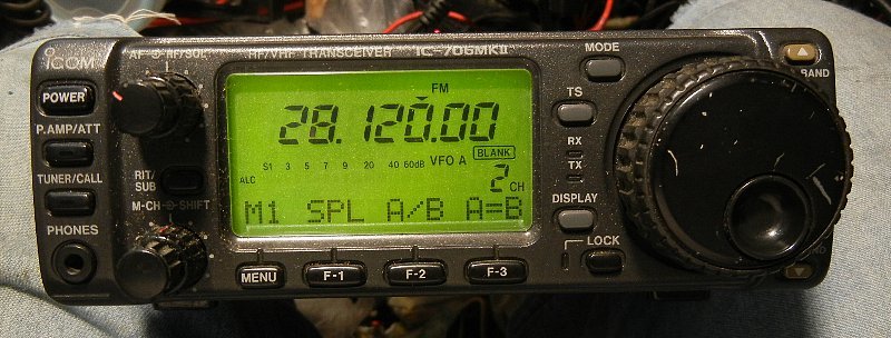 ICOM IC-706MKⅡ HF＋50MHz＋144MHz オールモード 100W機 FL-100付き