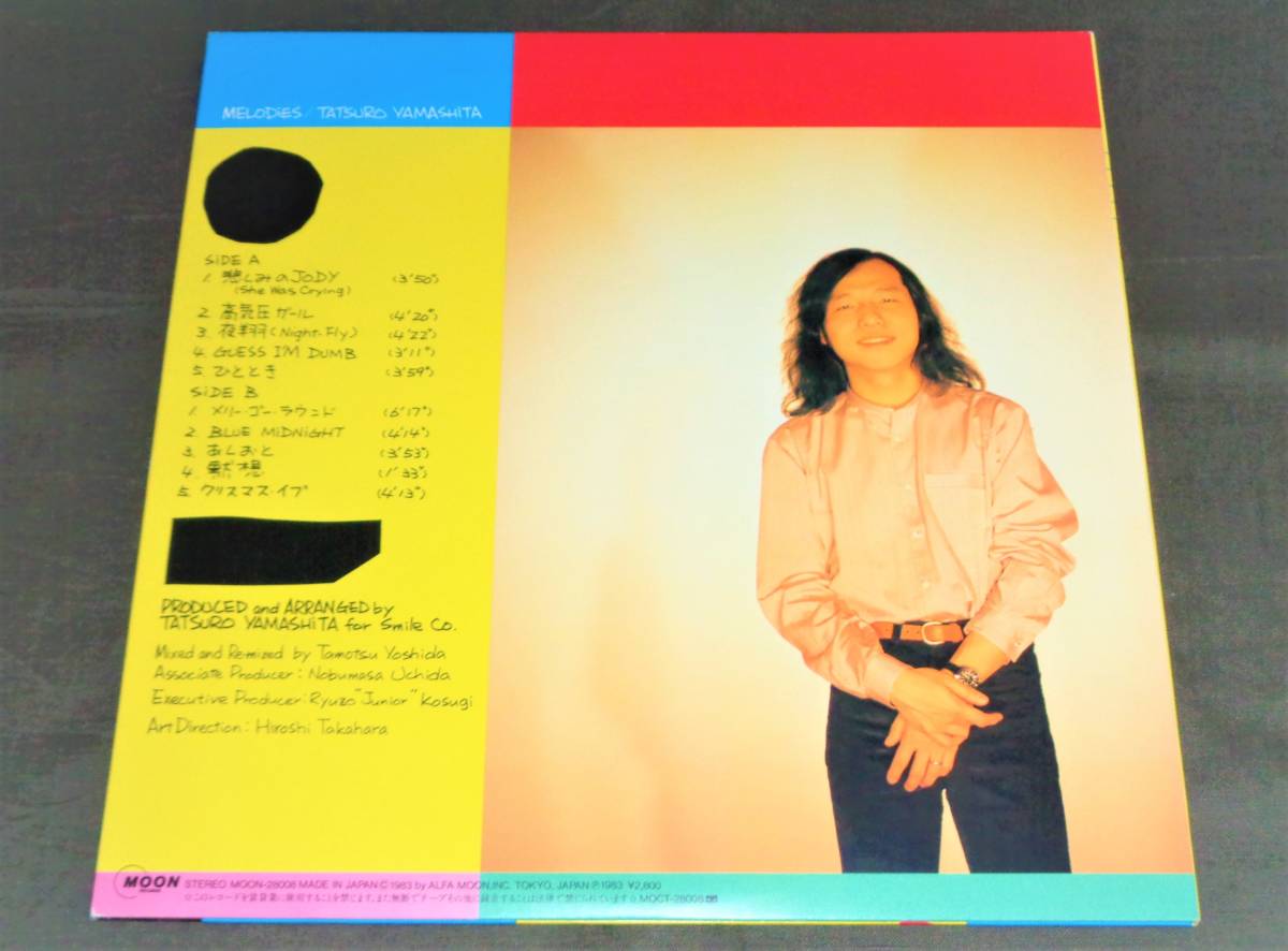 ⁄ 当時物・帯付き山下達郎 MELODIES（メロディーズ）LPレコード Warner