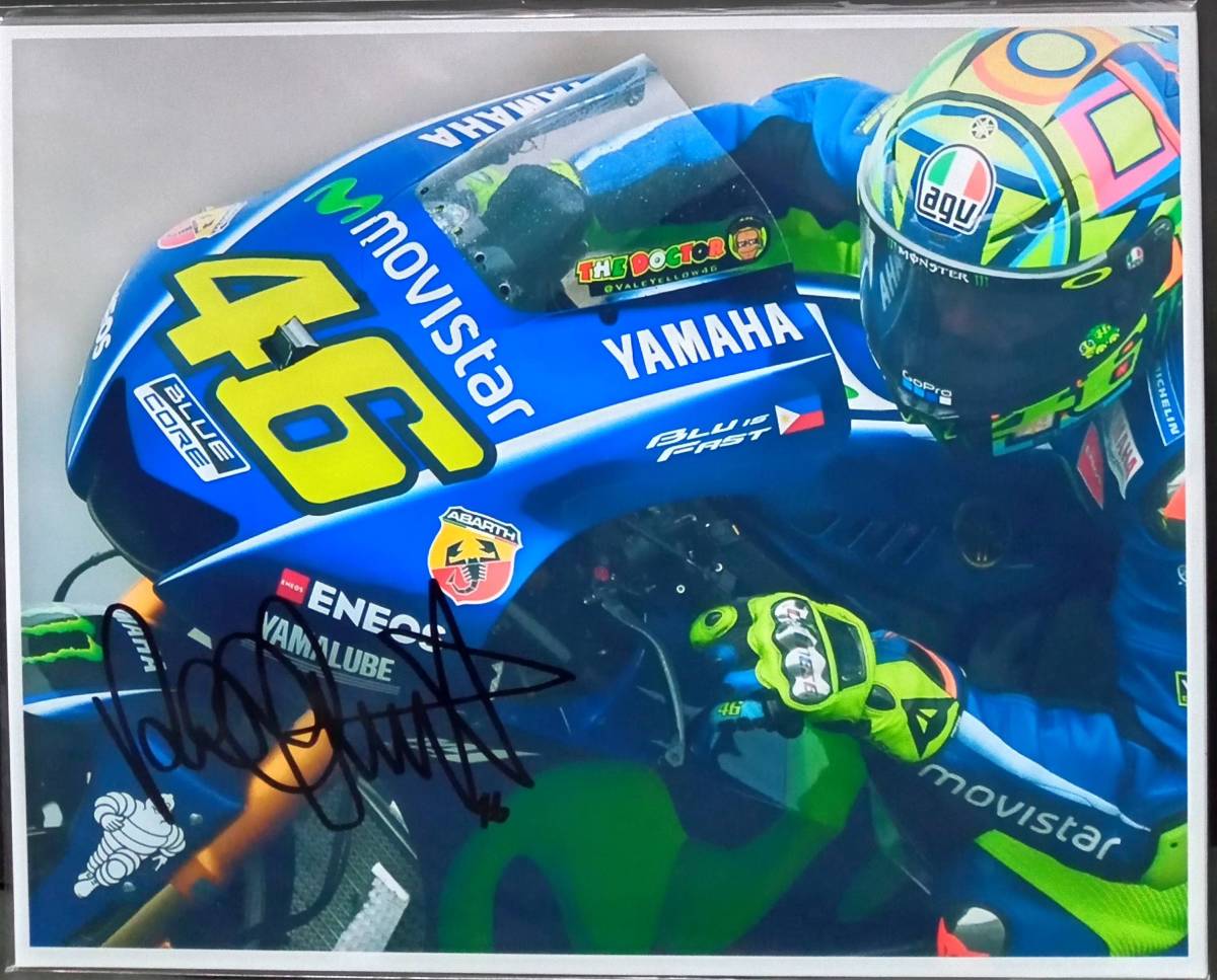 ○バレンティーノ・ロッシ 直筆サインフォト/写真 MotoGP Valentino