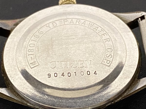 稼働品 A3 CITIZEN DATE シチズン デイト 4-180186 YD PARA WATER 手 