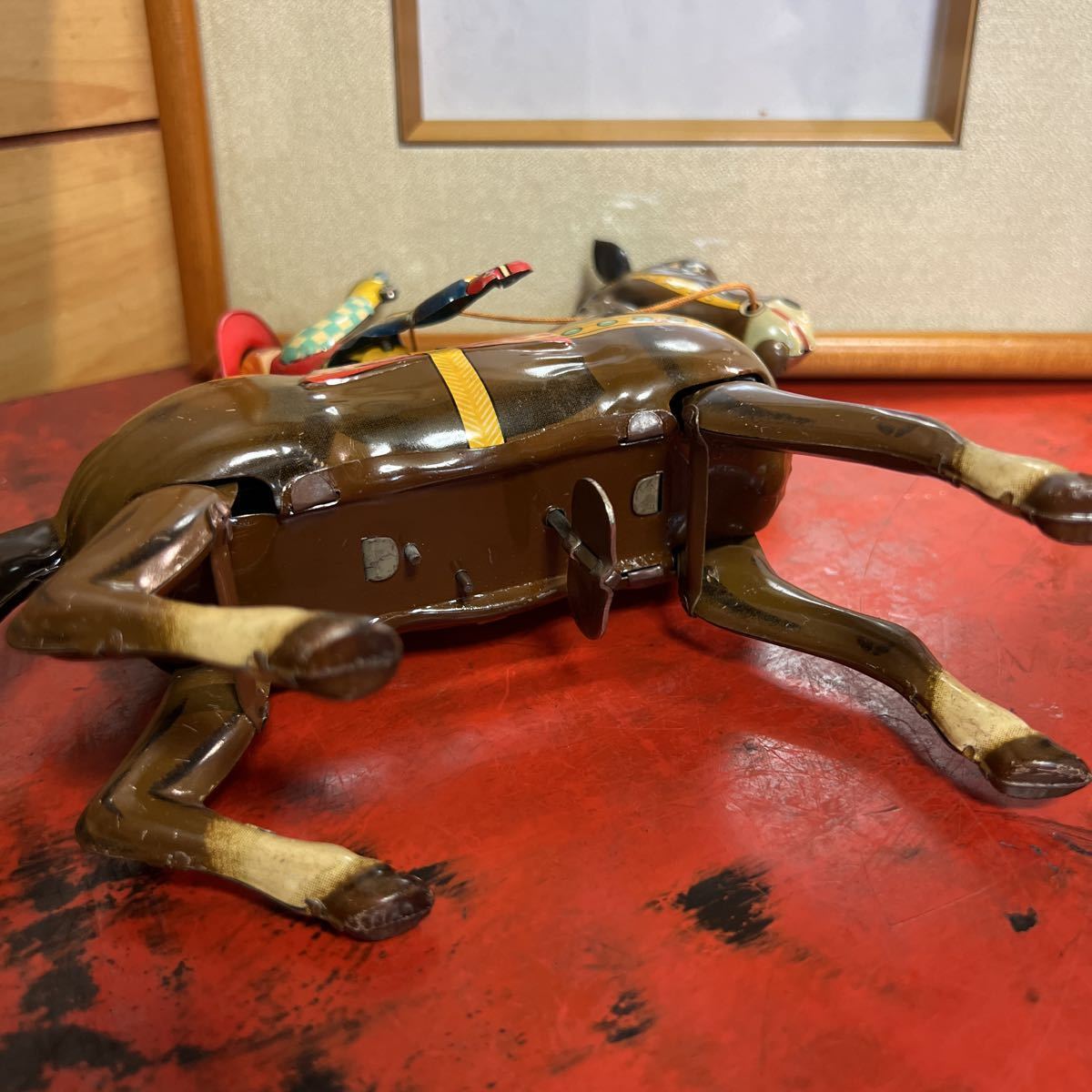 カウボーイ ブリキ 日本製 昭和レトロ ゼンマイ ヴィンテージ 当時物 
