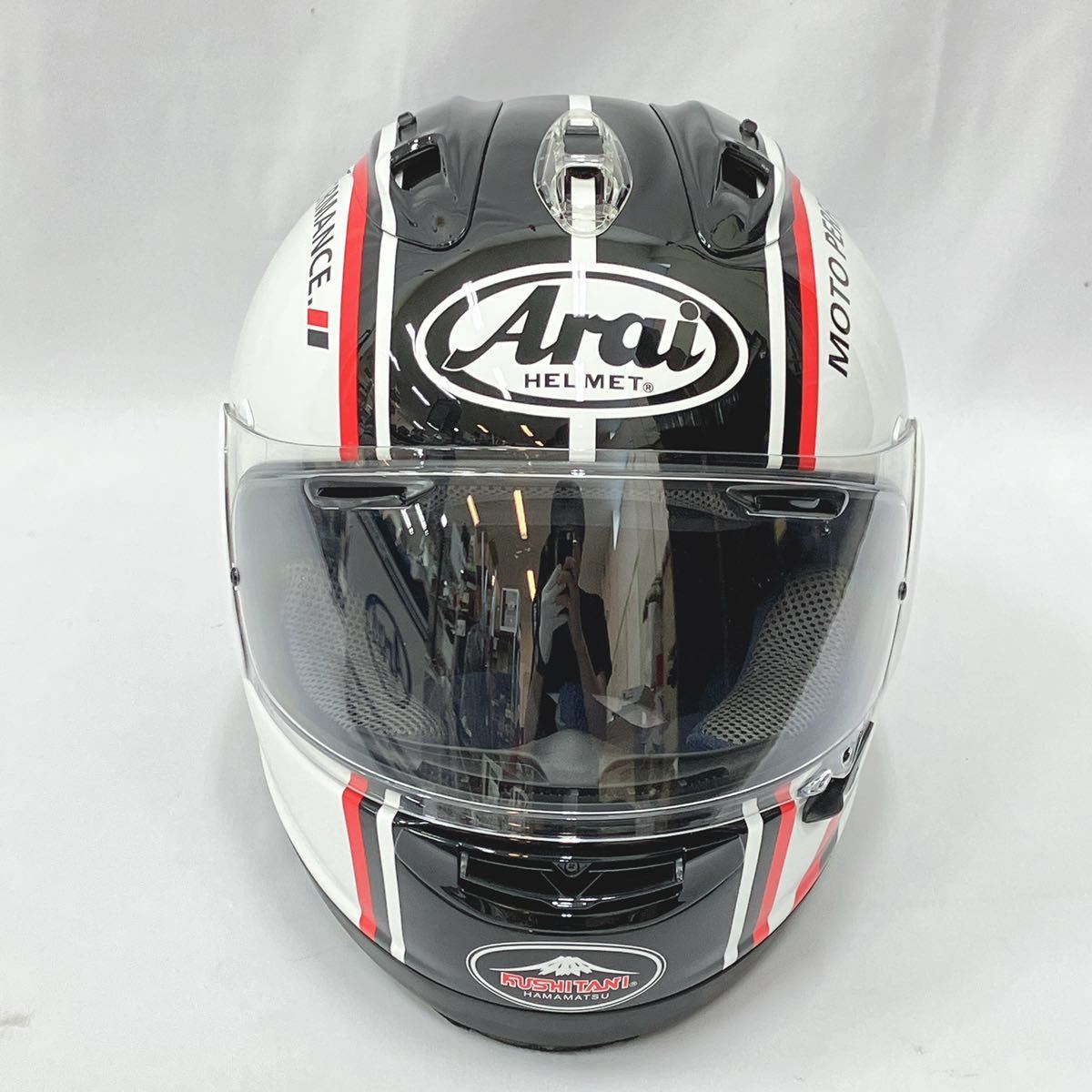 美品 Arai アライ RX-7X クシタニ KUSHITANI フルフェイスヘルメット 