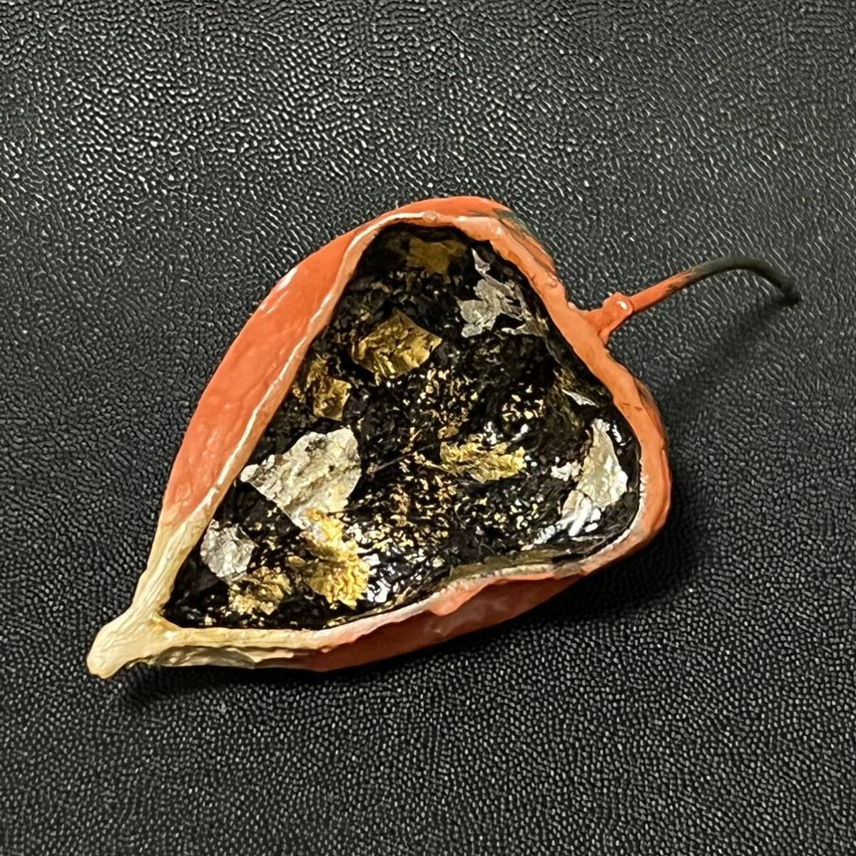 茄子 乾漆 茶器 二代田中健智 金沢の名工 なす ナス 共箱 薄茶器