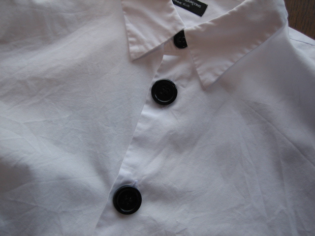 レア AD20002 ビンテージ COMME des GARCONS HOMME PLUS コムデギャルソンオムプリュス 配色デカボタンプレーンシャツ 日本製