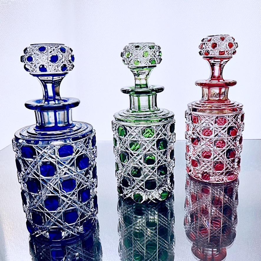 輝くオールドバカラ☆Baccarat ディアマンピエーリーの大きな香水瓶