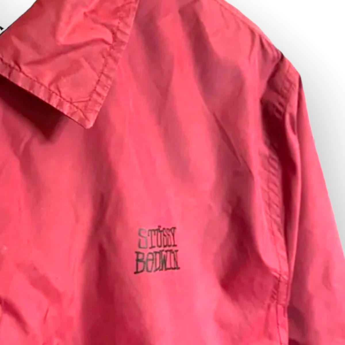 レアコラボ】STUSSY BEDWIN コラボ コーチジャケット ナイロン 総柄